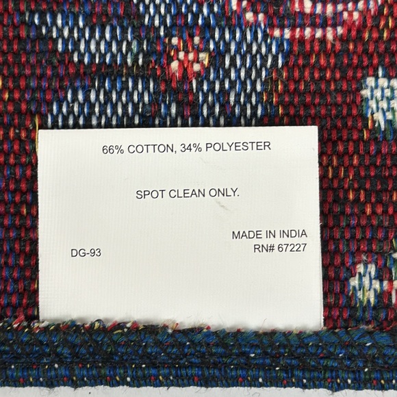 (2) Autumn Blessings Tapestry Placemats NWT pumpkins fall gray orange blue red - Picture 6 of 7